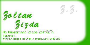 zoltan zizda business card